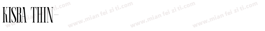 Kisba Thin字体转换